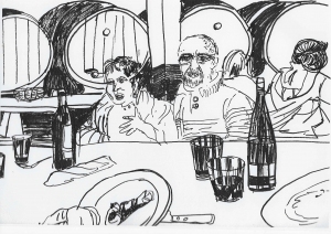 Croquis d'Yvette Andres à la cidrerie 2