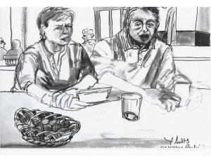 Croquis d'Yvette Andres à la cidrerie 3